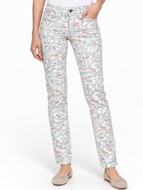 Marc Cain Eyeglasses Print Slim Jeans Size N1 US 2